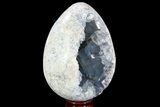 Crystal Filled Celestine (Celestite) Egg Geode - Large Crystals! #88278-1